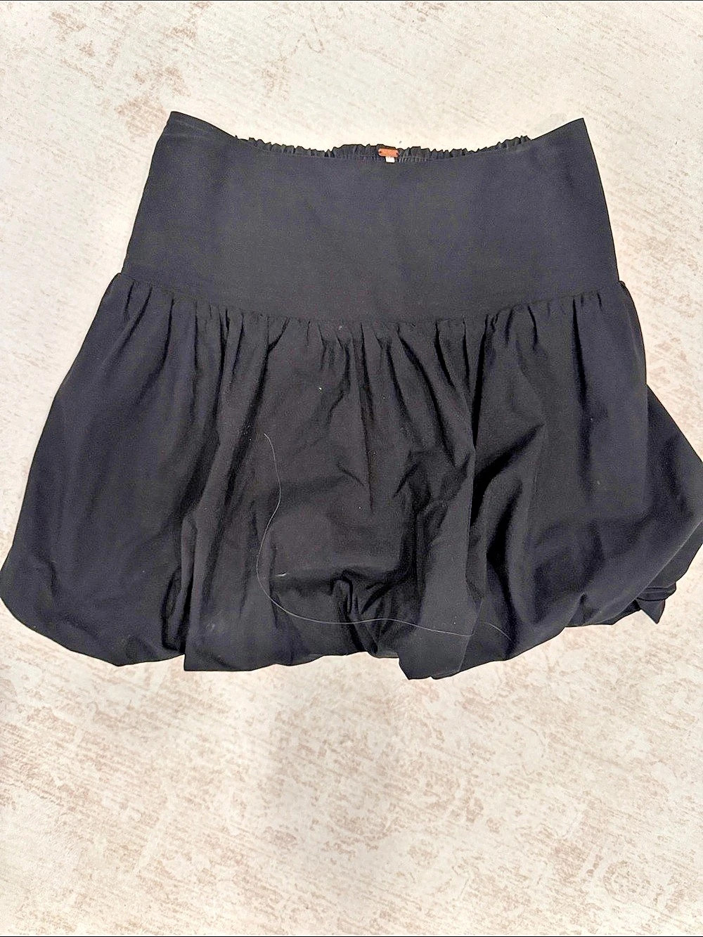 Free People FP One Brooke Bubble Skirt Black Mini Skirt